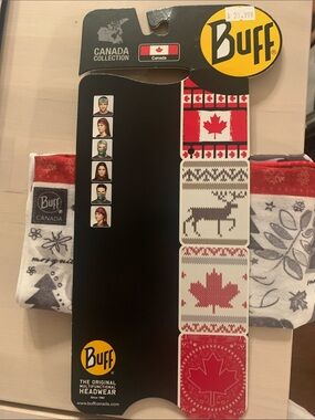 Buff Canada Collection Multifunctional Headwear - Red, White, Gray